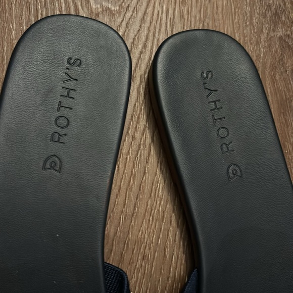 Rothy's The Knot Cobalt Stripe Sandals - Picture 3 of 8